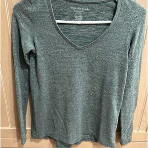 American Eagle long sleeve green Soft & Sexy plush shirt